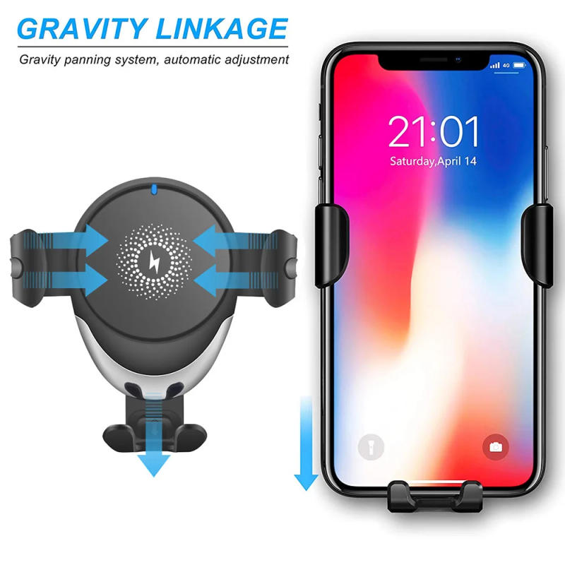 Description Picture 2 of item30W Wireless Car Charger For iPhone 15 14 13 12 11 XS X XR 8 Samsung S23 S22 Gravity Air Vent Mount Fast Charging Phone Holder