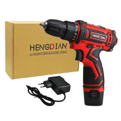 12V Cordless Drill Electric Screwdriver 2 Speed Wireless Power Driver Rechargeable Lithium-Ion Battery Power Tools