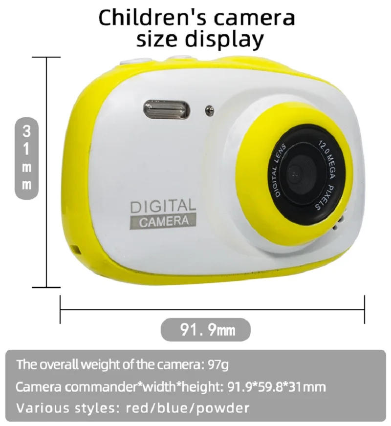Description Picture 2 of itemWaterproof 1080P HD Screen Gaming Digital Camera Portable Seaside Diving Photography Toys Children's Camera