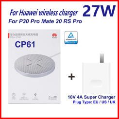 27W Max Qi Wireless Charger CP61 Wireless Super Charger Add 40W Super Charger For Huawei P30 Pro Mate 20 RS Pro For iPhone 11