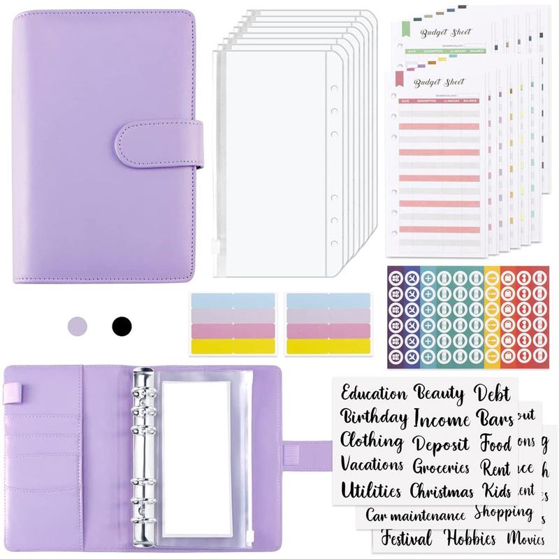 Description Picture 6 of itemBudget Binder,Money Organizer Cash Envelopes for Budgeting, Budget Binder with Zipper Envelopes,for Money Saving Planner