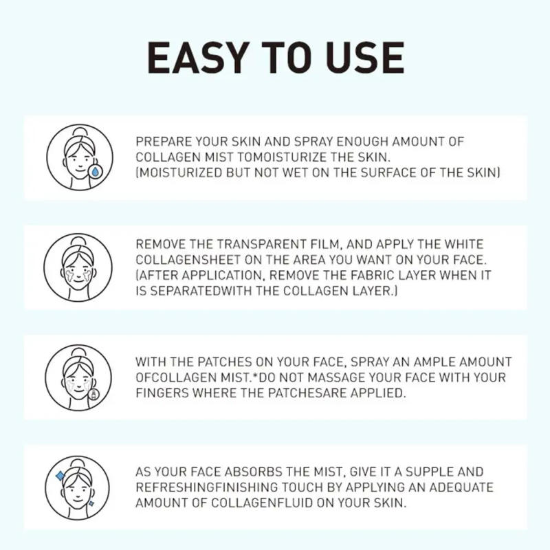 Description Picture 6 of itemCollagen Soluble Eye Mask Highprime Hydrolyzed Anti-Wrinkle Eye Patches Hydrating Moisturizing Smooth Crow's Feet Eyes Care