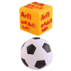 Dog Squeaky Balls Interactive Pet Football Toys Bite Resistant Puppy Training Playing Chew Ball Pets Accessories Supplies