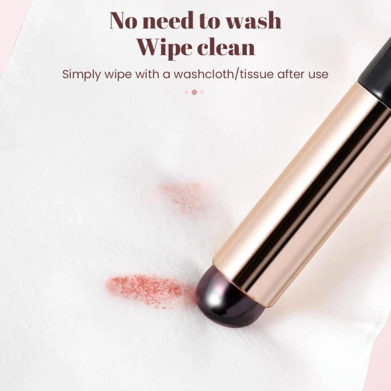 Description Picture 5 of itemAshowner Silicone Lip Brush Angled Concealer Makeup Brush Q Soft Portable Round Head Lip Mask Lipstick Blending Concealer Brush