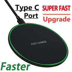 15W Wireless Charger Pad for iPhone 14 13 12 11 Pro Max X Samsung Xiaomi Phone  Chargers Induction Fast Charging Dock Station