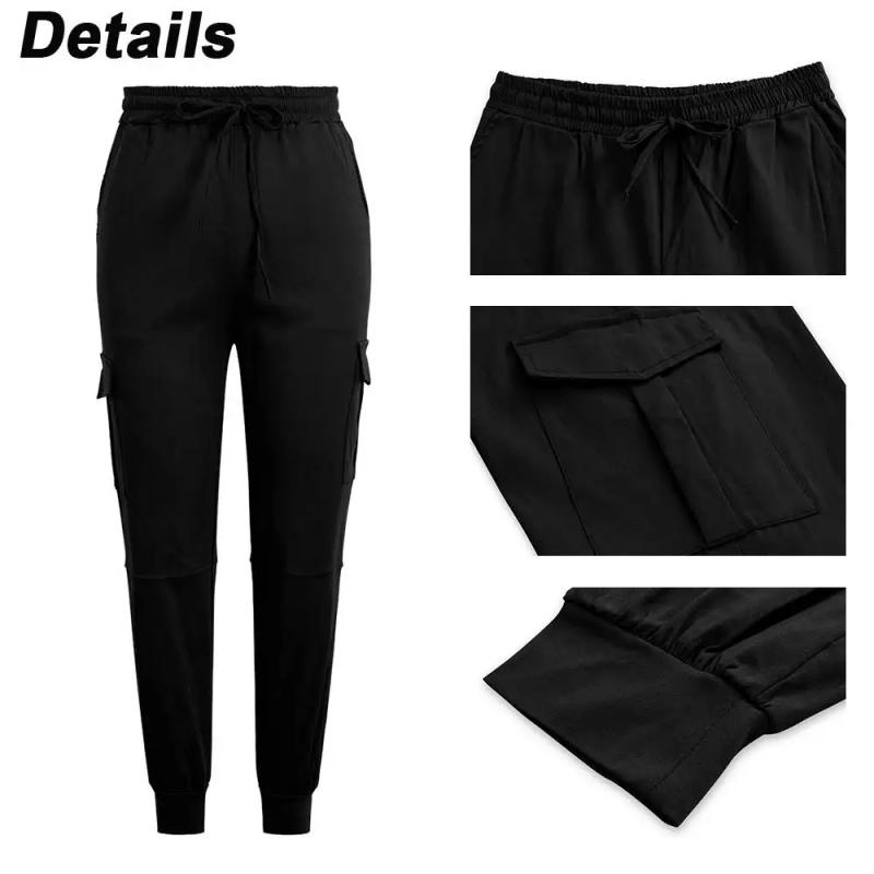 Description Picture 5 of itemCargo Pants for Women Clothing 2023 Vintage Solid High Waist Baggy Long Trousers Female Y2K Clothes Sweatpants Streetwear Pant