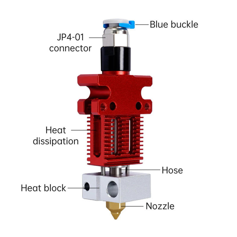 Description Picture 3 of itemCR-6 SE Hotend Kit All Metal Design Compatible with Creality CR6 SE/ Ender-3 Series 3D Printers with Insulation Silicone Sock