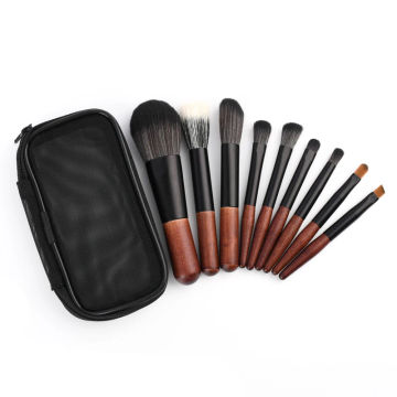 9pcs/set Protable Makeup Brushes Set Mini Cosmetic Brush Powder Foundation Blush Blooming Eyebrow Eyeshadow Blending Brush