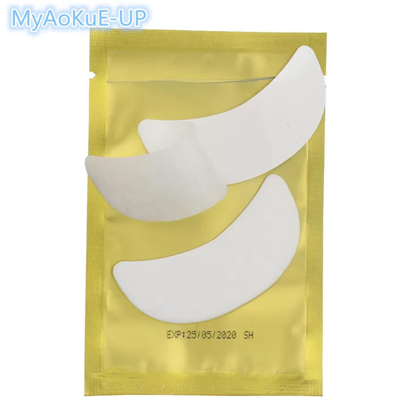 Description Picture 3 of item50 pairs/pack Under Eye Pads New Paper Patches Eyelash Extension Eye Tips Sticker Wraps women Make Up Tools