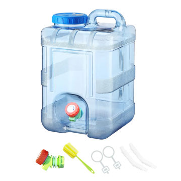 7.5/10/15L Camping Water Container Portable Car Water Buckets Food Grade Large-Capacity with Faucet Outdoor Supplies