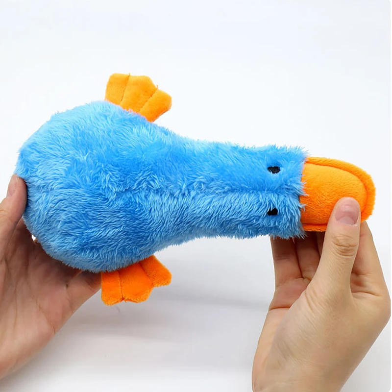 Description Picture 5 of itemCute Duck Sound Plush Dog Squeaky Chew Toys Outdoor Pets Play Interactive Puppy Toy Pets Accessories Supplies Items