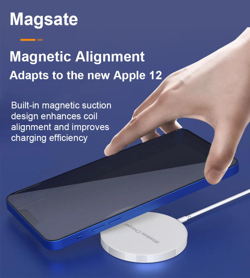 Description Picture 3 of item15W Original Type C Fast Charging Pad Magnetic Wireless Charger For iPhone 14 Pro Max 11 12 Mini 13 14 15 SE Plus