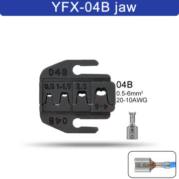 YFX quick replacement of jaw Crimping pliers for 236mm pliers plug spring and crimping cap terminals high hardness jaw tool