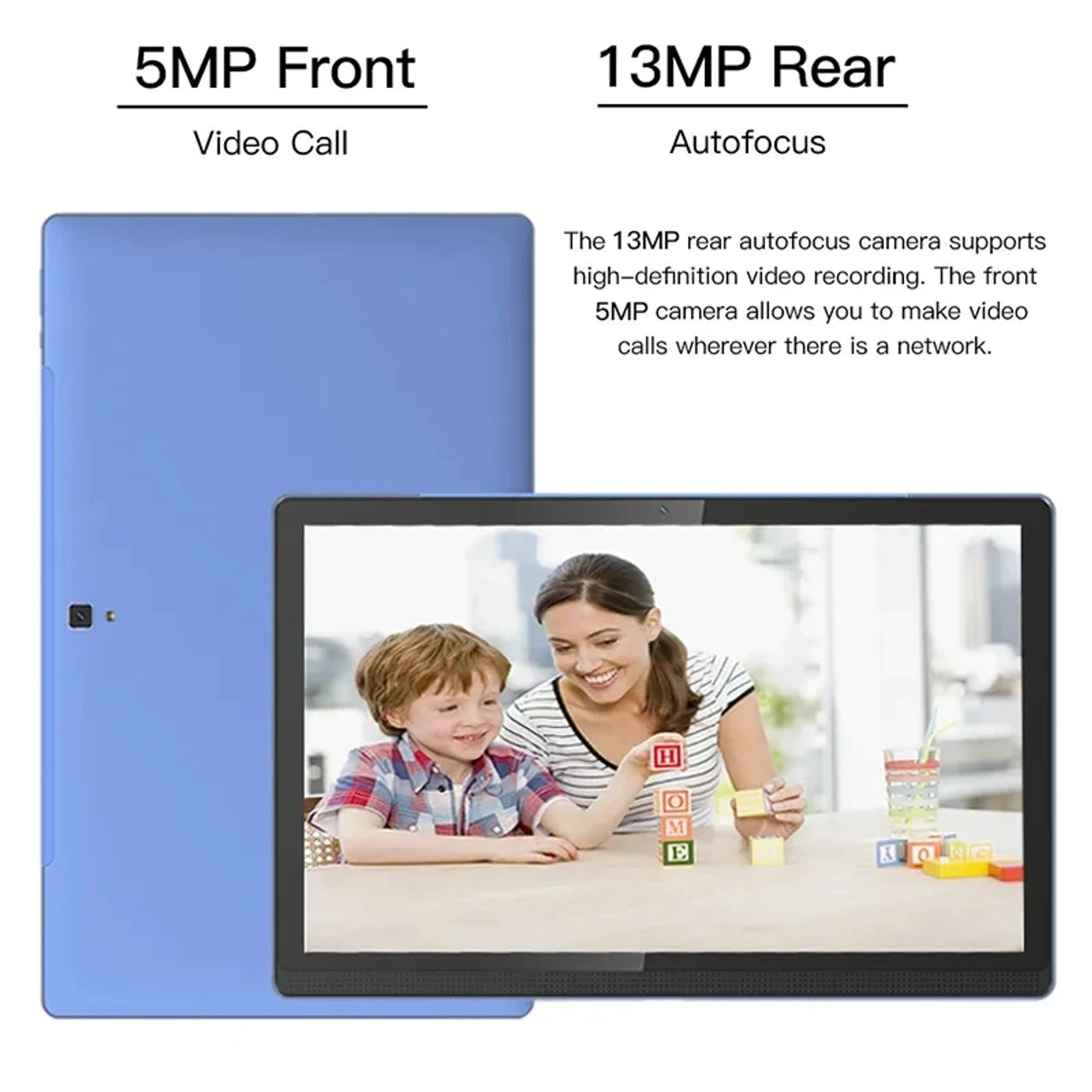 Description Picture 3 of itemSuper New 14.1 Inch Tablet Pc Android 12 12GB+256GB 1920*1080 IPS 4G Phone Call Bluetooth 5G WiFi Pad 10000mAh Kids Learning tab