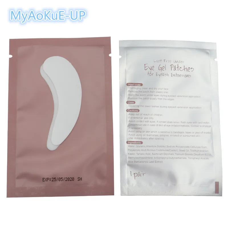 Description Picture 6 of item50 pairs/pack Under Eye Pads New Paper Patches Eyelash Extension Eye Tips Sticker Wraps women Make Up Tools