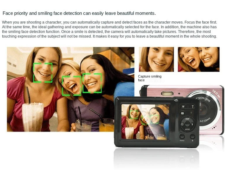 Description Picture 4 of itemELRVIKE 2021 Ultra thin HD original digital camera gift digital camera gift digital camera