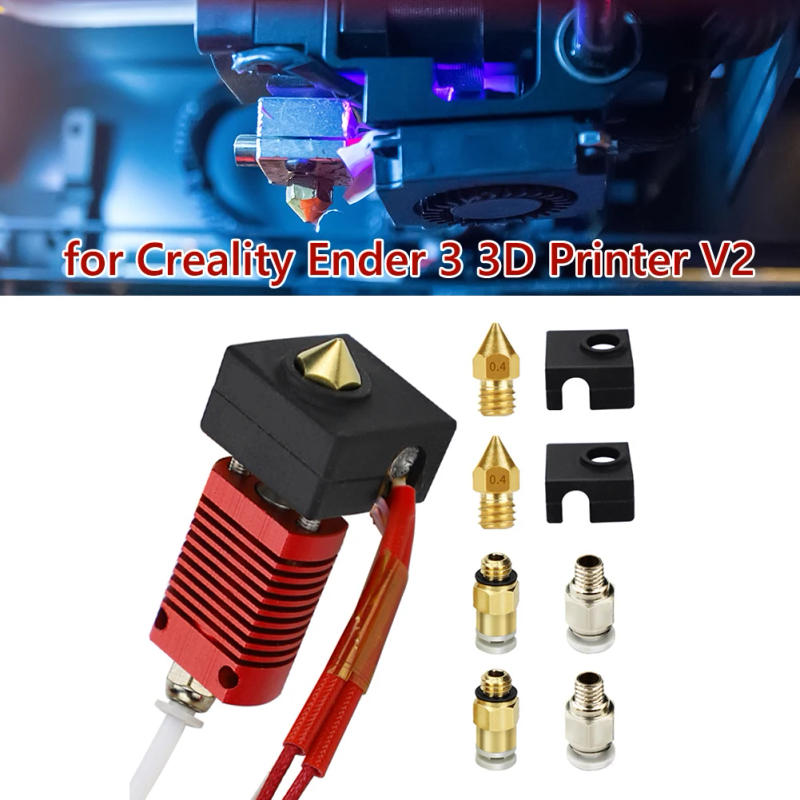 Description Picture 5 of item9pcs Hot End Nozzle Extruder 9x DIY 0.4mm MK8 Kit for 3D Printer Creality Ender 3 Pro