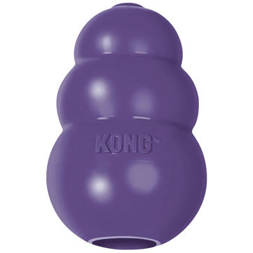 KONG Senior Dog Toy Gentle Natural Rubber Fun to Chew, Chase and Fetch Purple