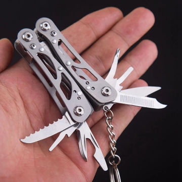 Multifunction Stainless Steel Multi-tool Pocket Knife Pliers Folding Pliers Mini Portable Fold Outdoor Multipurpose Repair Tools