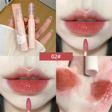 Capuvini 6-Color Bubble Lip Gloss Mirror Liquid Lipstick Moisturizing Lip Gloss Lasting Sexy Lip Color Makeup Korean Cosmetics