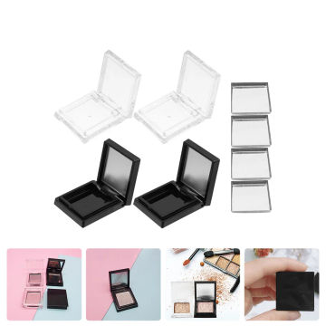 Empty Eye Shadow Box Convenient Eyeshadow Lipstick Tray Pink Glitter Makeup Container Liquid Blush Blusher