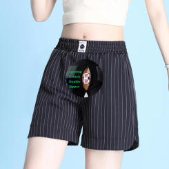 Crotch Zipper Open High Waist Wide Leg Shorts Women's Summer New Loose Casual Pants A-Line Style Thin Sports Women's Pants