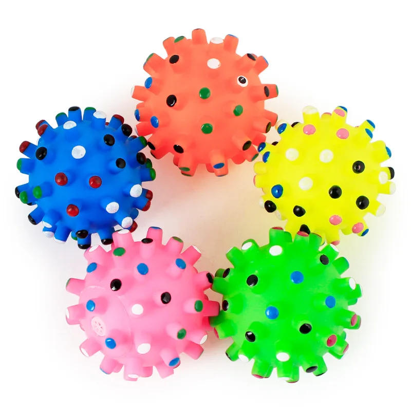 Description Picture 6 of item10PCS Random Pet Dog Toy Puppy Cat Vinyl Ball Dog Squeaky Toy Quack Chew Sound Play Fetching Funny Toy For Small Dog