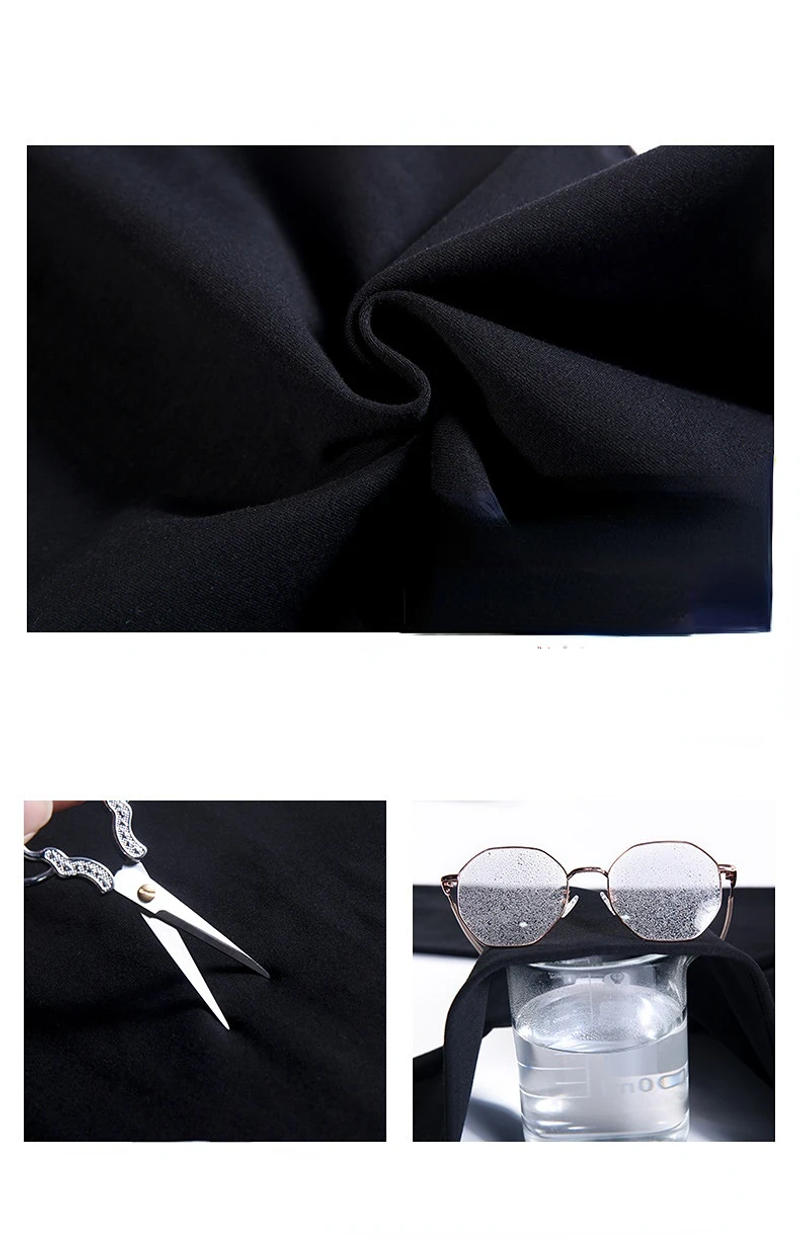 Description Picture 6 of itemSummer 2023 Women's Cotton Shorts Solid Wide High Waist Above Knee Loose Shorts Women Classic Oversize Black Shorts for Women