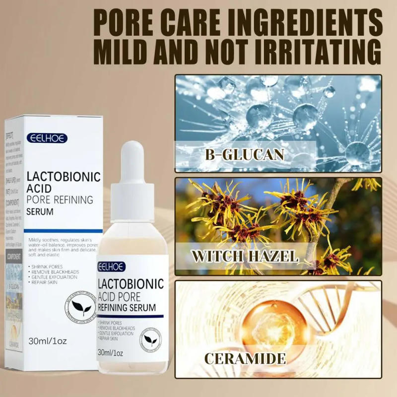 Description Picture 2 of itemLactobionic Acid Serum Instant Perfection Serums Shrink Pores Moisturizing Essence Liquid Anti Aging Face Fine Lines Skin Care