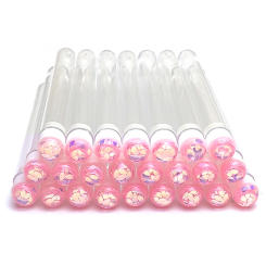 New 50pcs Eyebrow Brush Tube Reusable Brush Store  Eyelash Wands Spoolies Dust-Proof Mascara Replaceable Tube