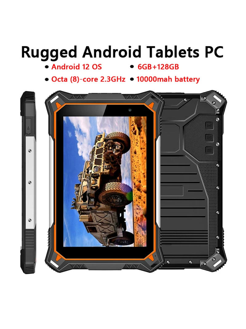 Description Picture 2 of itemTop Selling 8inch Touch Screen Android 12 OS Rugged Tablets PC 6GB RAM 128GB ROM Industrial Computer Tablets Phone 10000mah IP68