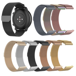 20mm Stainless Steel Magnetic Buckle Mesh Watch Strap Band for Amazfit GTR 42mm