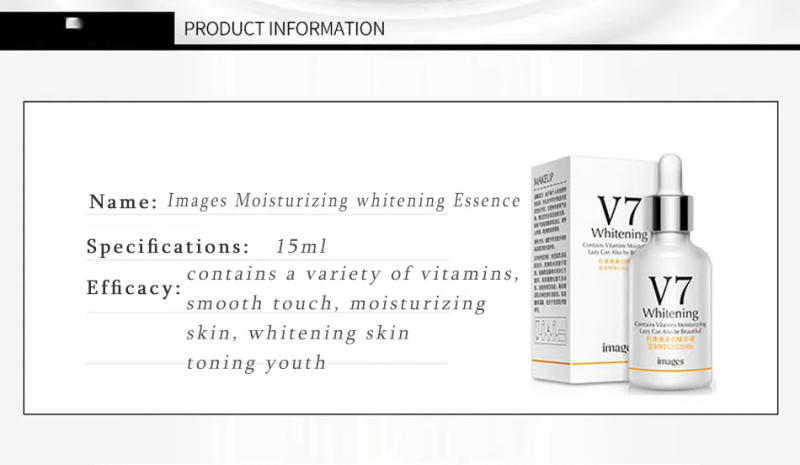 Description Picture 4 of itemImages V7 Whitening Essence Hyaluronic Acid Serum Contains Vitamins Moisturizing Anti Wrinkle Hydrating Face Skin Care