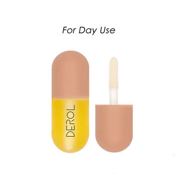 DEROL Lip Plumper Set Day Night Instant Volume Lips Plumper Oil Moisturizing Repairing Reduce Lip Fine Line Lip Plump Enhancer