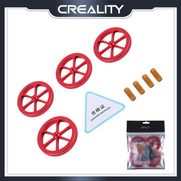 CREALITY 3D Printer Parts Original Manually Leveling Wearing Parts Package Red Leveling Nuts and Mold Spring 4pc CR/Ender Series
