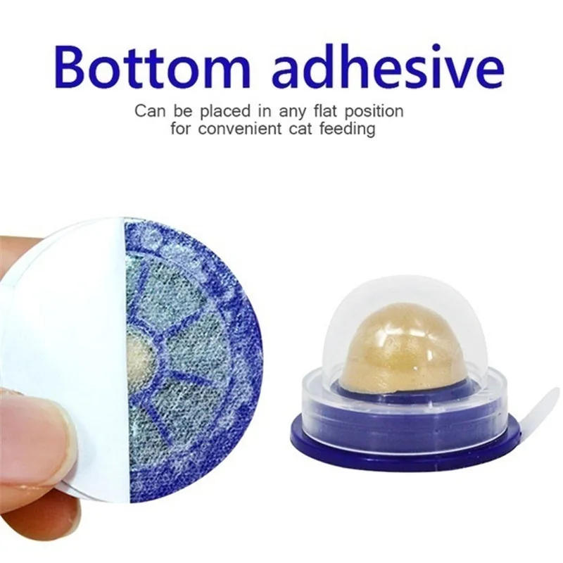 Description Picture 5 of item2PC Natural Catnip Cat Wall Stick-on Ball Toy Treats Healthy Natural Removes Hair Balls to Promote Digestion Cat Grass Snack Pet