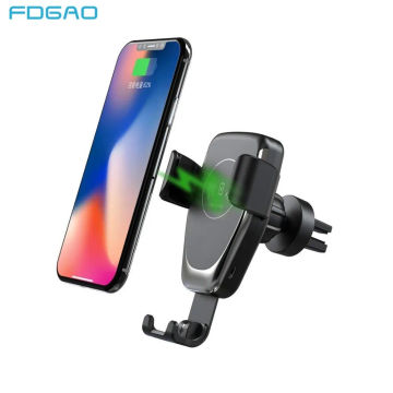 FDGAO 30W Car Mount Wireless Charger for iPhone 14 13 12 11 Pro XS Max XR X 8 Fast Charging Phone Holder For Samsung S23 S22 S21