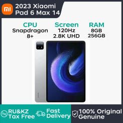 2023 Xiaomi Pad 6 Max Tablet 14 Inch 120Hz 2.8K UHD Screen Snapdragon 8+ CPU 8GB 256GB 10000mAh 67W Fast Charge 50MP+20MP Tablet
