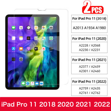 5Pcs Tempered Glass Screen Protector Cover For Apple Ipad Air 5 4 2022 Pro 11 2018 9.7 Inch Ipad 10.2 6th 5th Gen Tempered Film