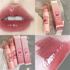 Water Mirror Lip Gloss Cute Lipstick Waterproof Lasting Non-stick Cup Lip Glaze Hydrating Plumping Lip Oil Lip Tint Cosmetic