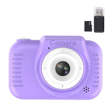 Photography Video Camera 2 Inch HD IPS Screen Kids Photo Camera Dual Lens 1200W Pixel Christmas Birthday Gift for Girls Boys