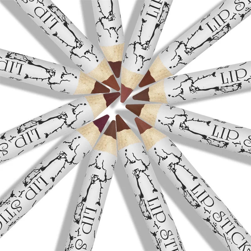 Description Picture 4 of item12 Colors Lip Liner Pencil Set Matte Lipliner Pencil Lipstick Set Waterproof Long Lasting Lipstick Liner Lip Tint Pen Cosmetic