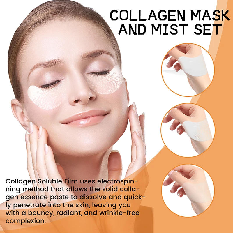 Description Picture 5 of itemFacial High-Protein Collagen Film Water-Soluble Mask Fades Dark Circles Eye Bags Eye Mask Light Fine Lines Lifting and Firming