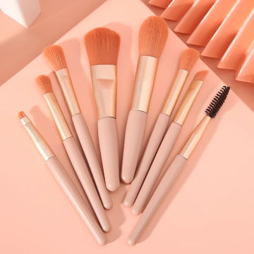 8Pcs/Pack Professional Makeup Brush Set Soft Bristle Blusher Eyeshadow Brush Blending Concealer Makeup Brushes and Tools