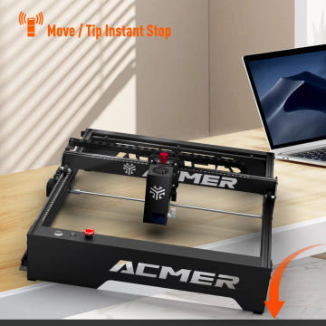 ACMER-P1 20W Laser Engraver with Automatic Air-assist System 10000mm/min High Speed10mm Plywood Cutting Large Area 400*390mm