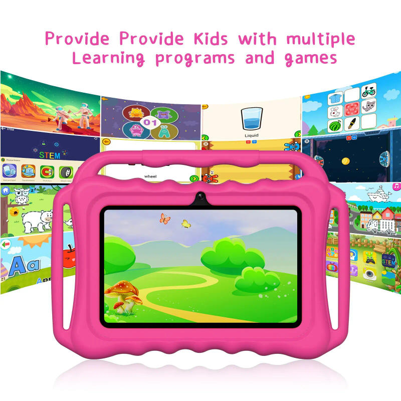 Description Picture 4 of itemKids Tablet V8, Study Pad 7inch HD Screen, Ages 3+, Toddler Tablet with Free Eduucation App Preinstalled,2Camera, Parental Lock