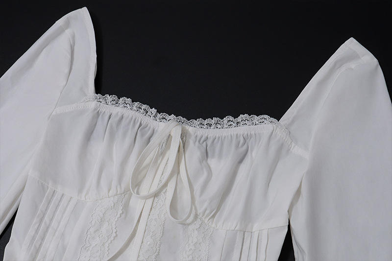 Description Picture 6 of itemWomen's 2023 Winter New French Style Square Neck Ballet Style Sexy Low-cut Corset Dress Club Clothing Vestidos