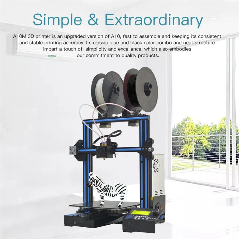 Description Picture 3 of itemGeeetech A10M stampante 3d Mix color dual extruder diy 3D Printer FDM 3D Printer machine