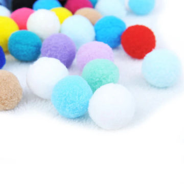 50/100 pcs Cute Funny Cat Toys Stretch Plush Ball Cat Toy Ball Creative Colorful Interactive Cat Pom Pom Cat Chew Toy