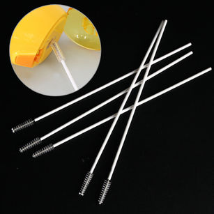 10Pcs Stainless Steel Cleaning Tool Straw Brushes for Baby Feeding Bottle Pipe